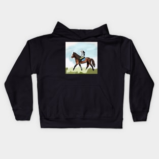 Horse Riding Day Kids Hoodie